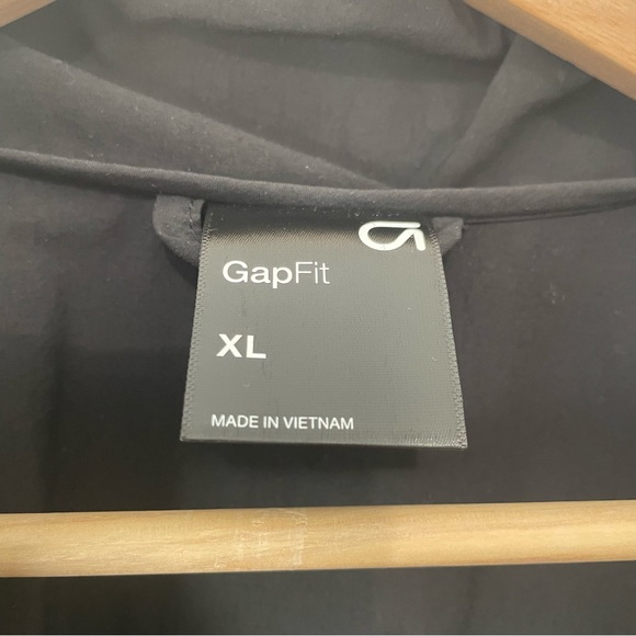 GAP Athletic GapFit Black Track 1/4 Zip Windbreaker Jacket XL - Picture 8 of 10